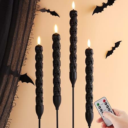 Eldnacele Halloween LED Flameless Flickering Candles